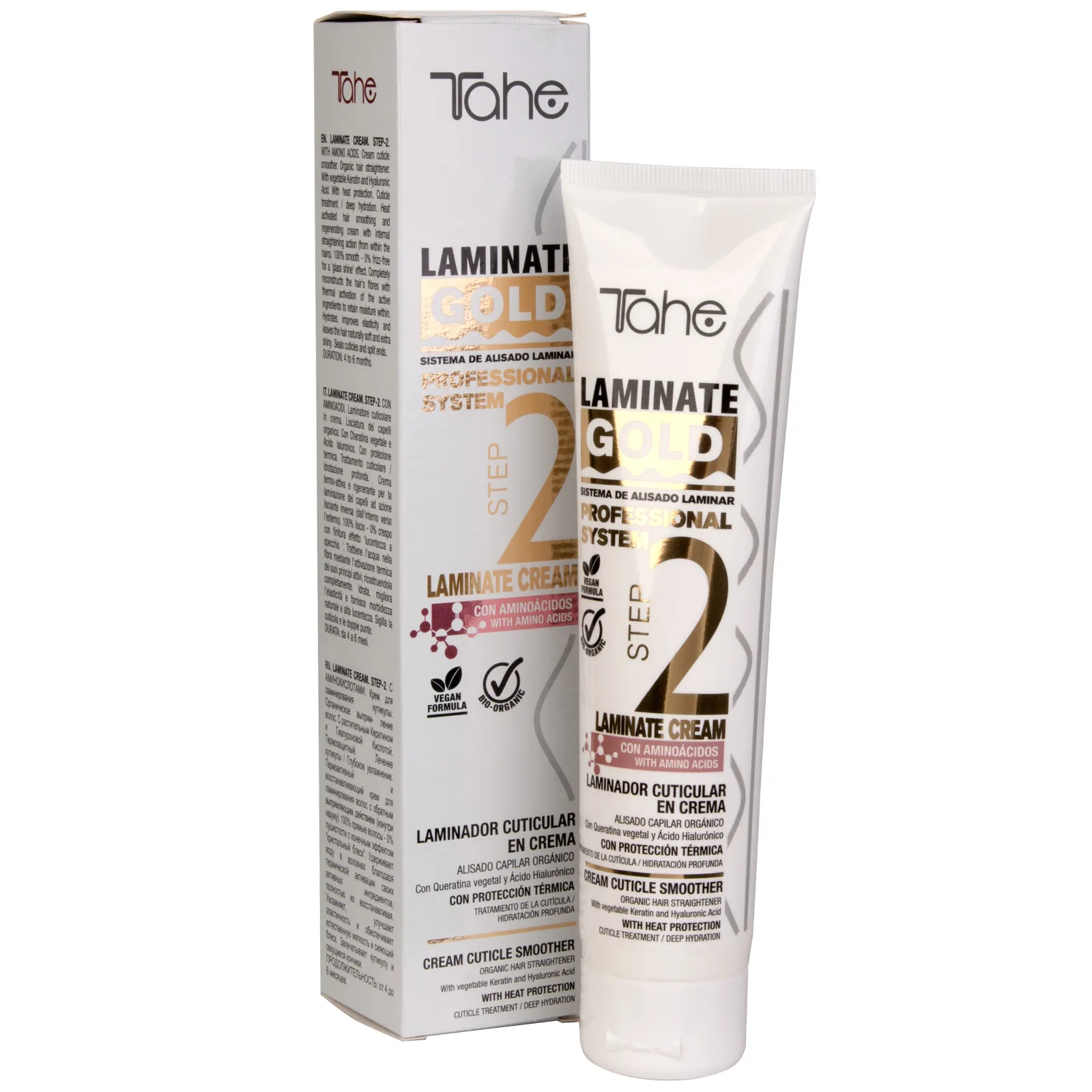 Laminador cuticular en crema con aminoácidos Laminate Gold | Tahe
