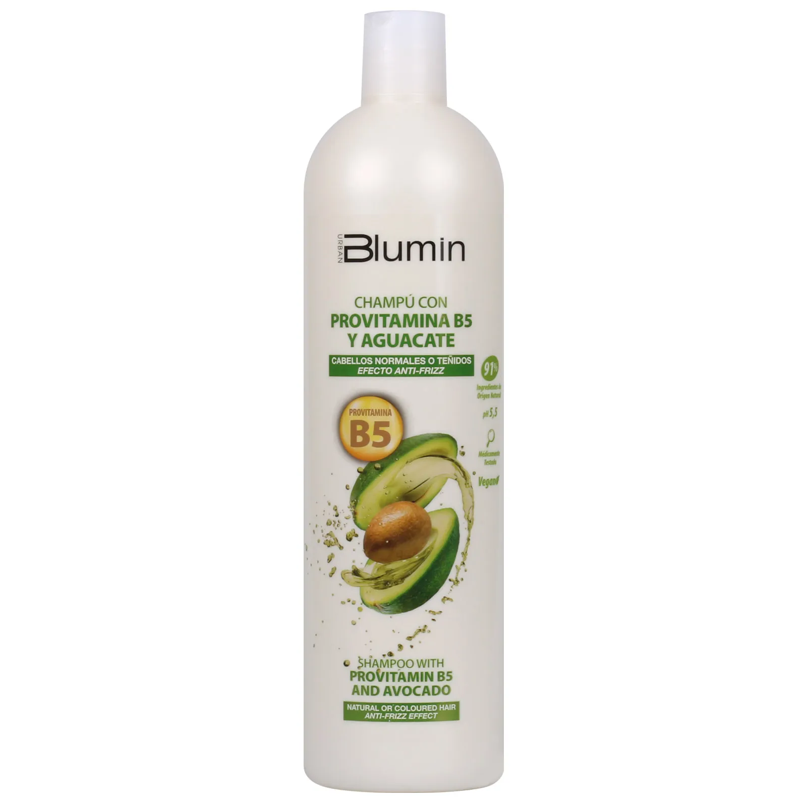 Champú Provitamina B5 con aguacate | Efecto Antifrizz | Blumin