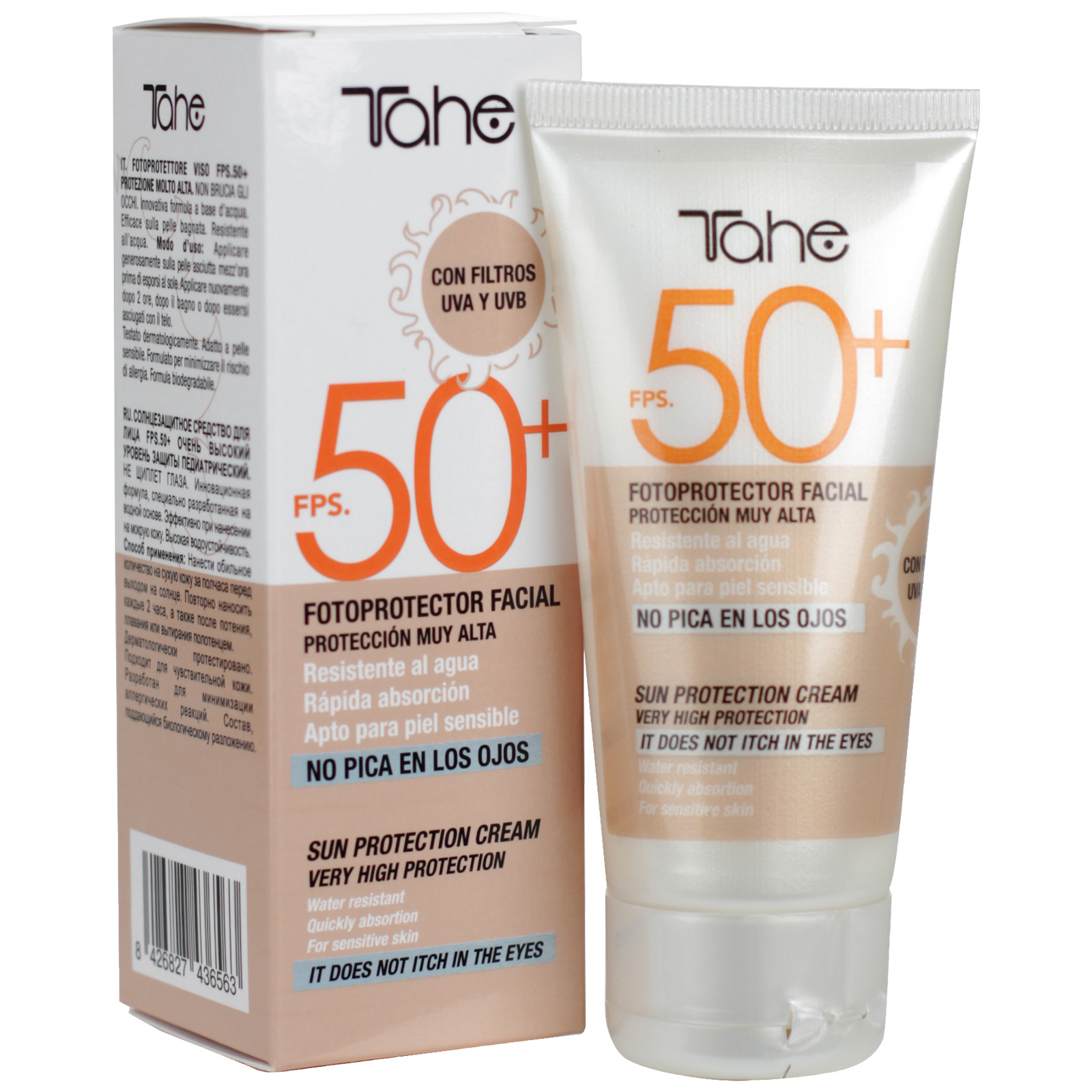 Fotoprotector solar facial en crema 50 FPS | Tienda Tahe