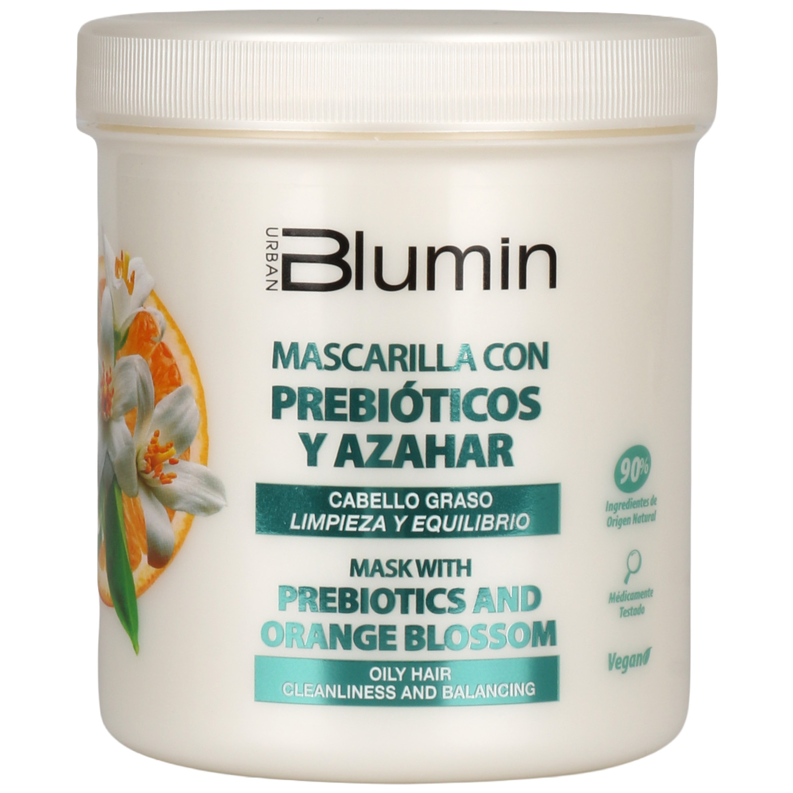 Mascarilla con Prebióticos y Azahar ideal cabello graso. Limpieza y equilibrio | Blumin