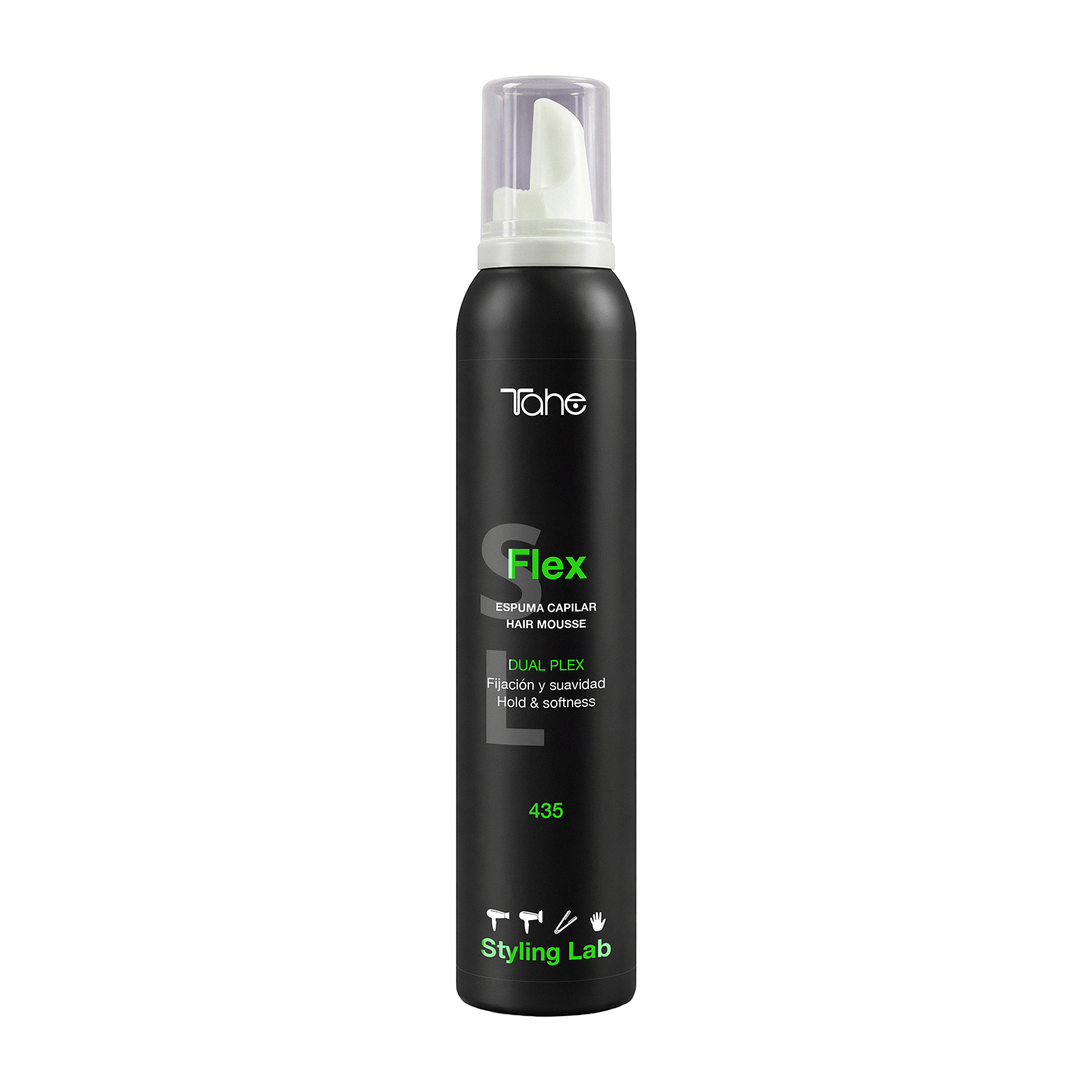 Flex 435 Styling Lab | Espuma Capilar con Fijación Flexible y Protección Térmica