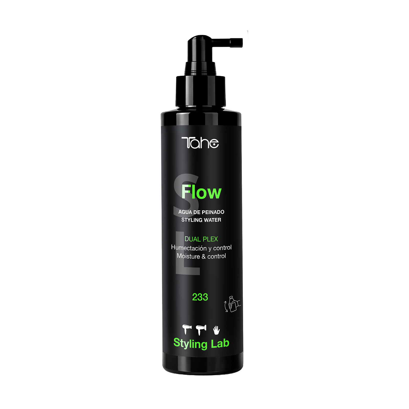 Flow 233 Styling Lab | Agua de peinado flexible