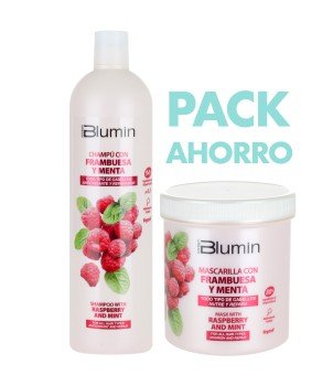 Pack Blumin Champú Mascarilla Frambuesa y Menta | Tahe