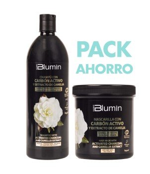Pack para Cabellos Grasos | Champú Mascarilla | Carbón Activo
