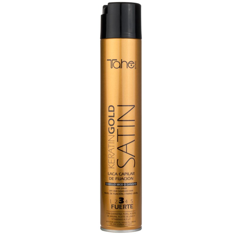 Laca de fijación Satin Keratin Gold | Tahe